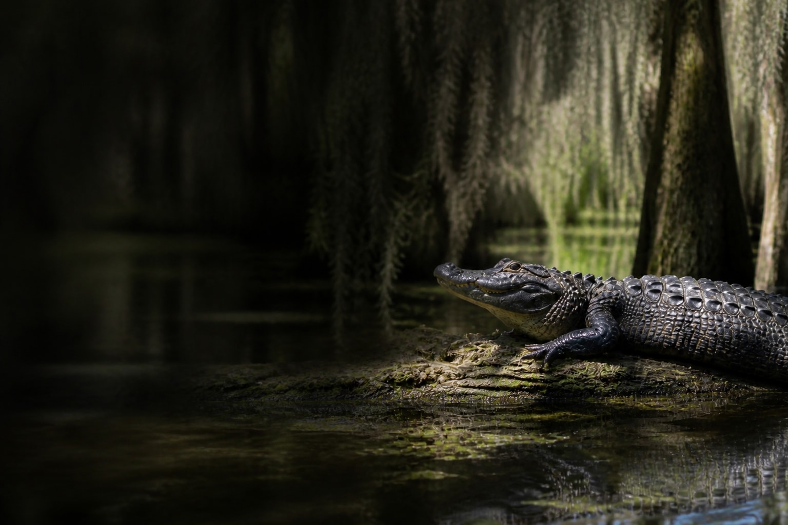 Alligator (Alligator mississippiensis) in the wild — Catch'Um species field guide