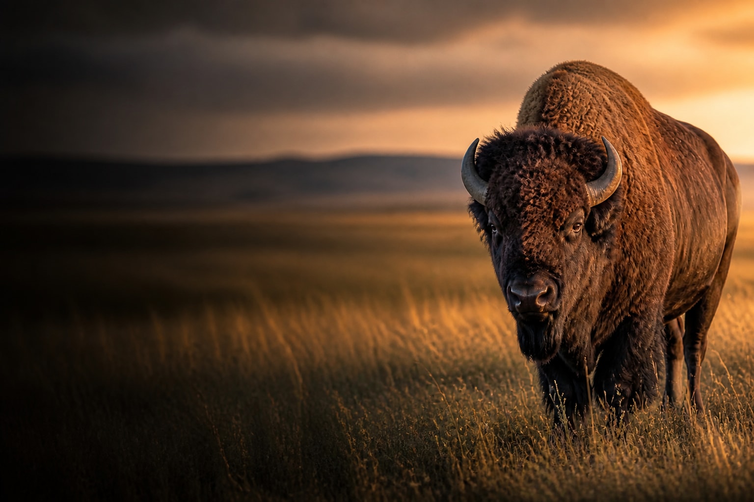 Bison (Bison bison) in the wild — Catch'Um species field guide