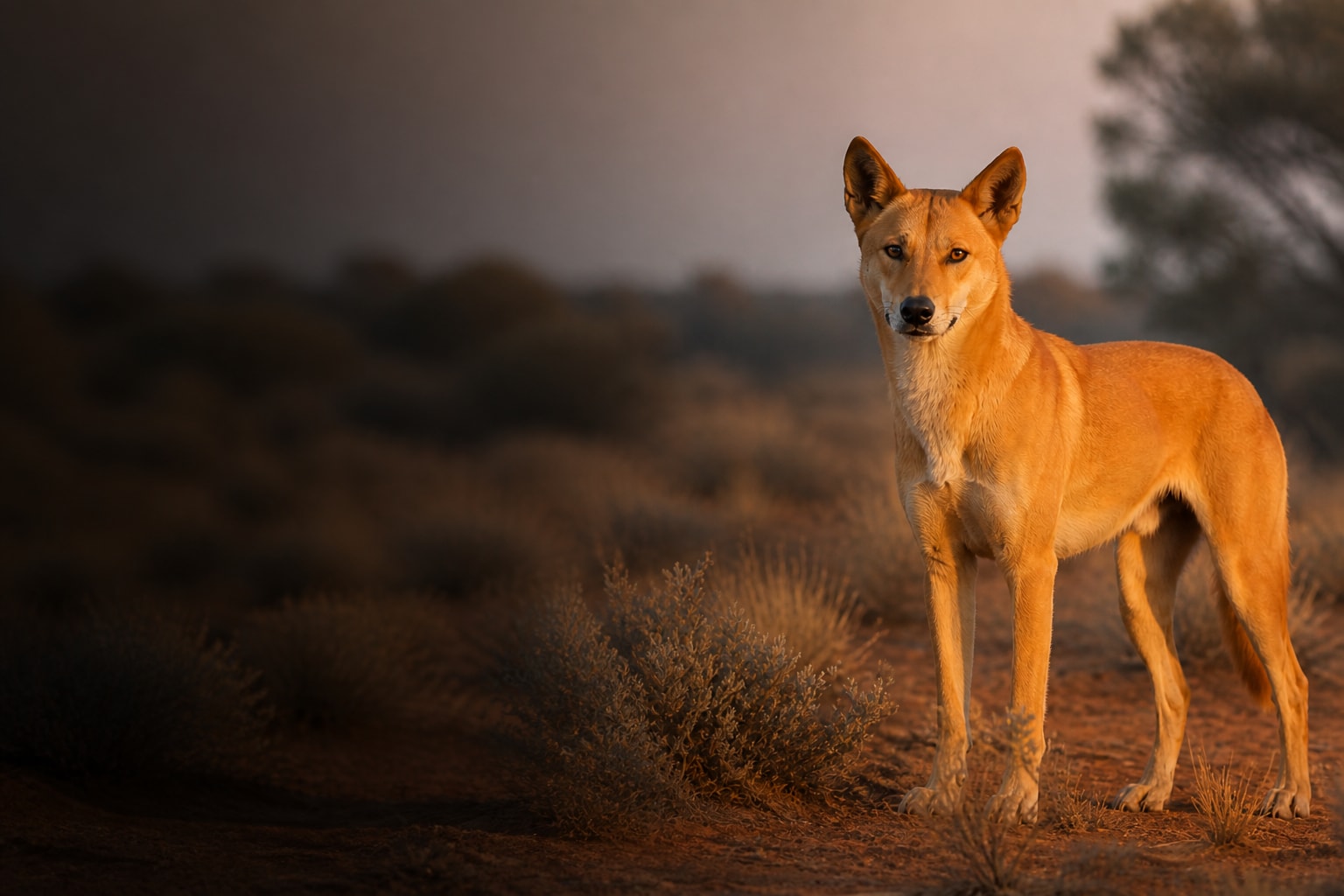 Dingo (Canis dingo) in the wild — Catch'Um species field guide