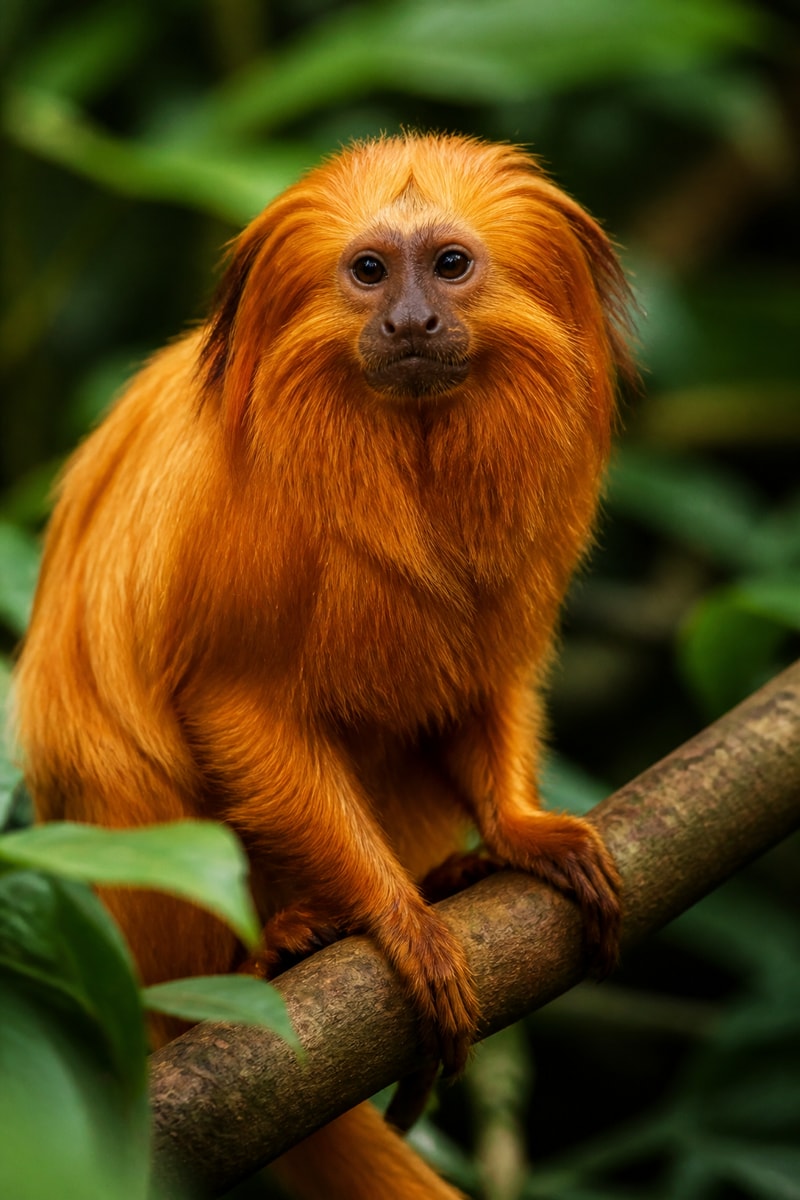 Golden Lion Tamarin (Leontopithecus rosalia)