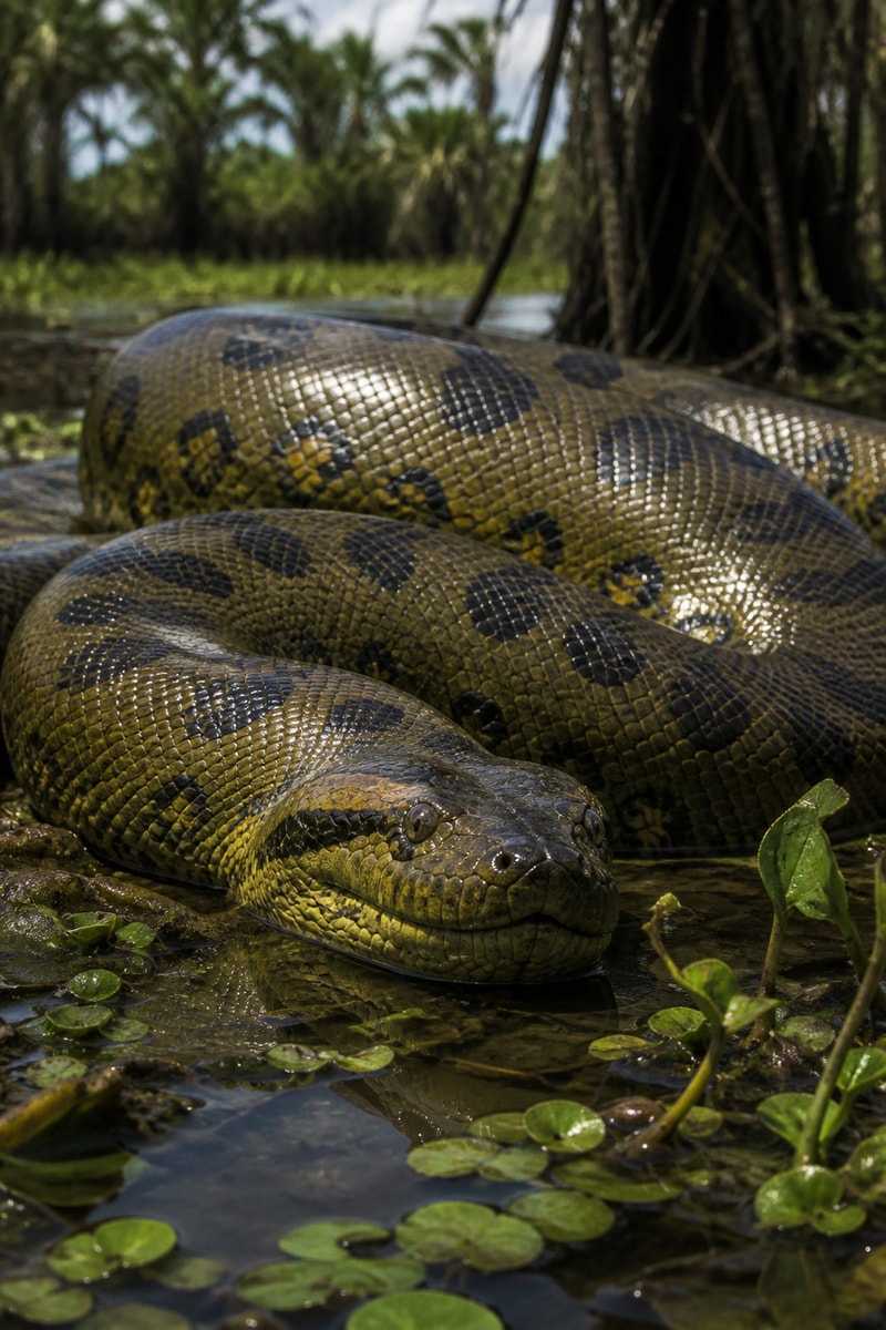 Green Anaconda (Eunectes murinus)