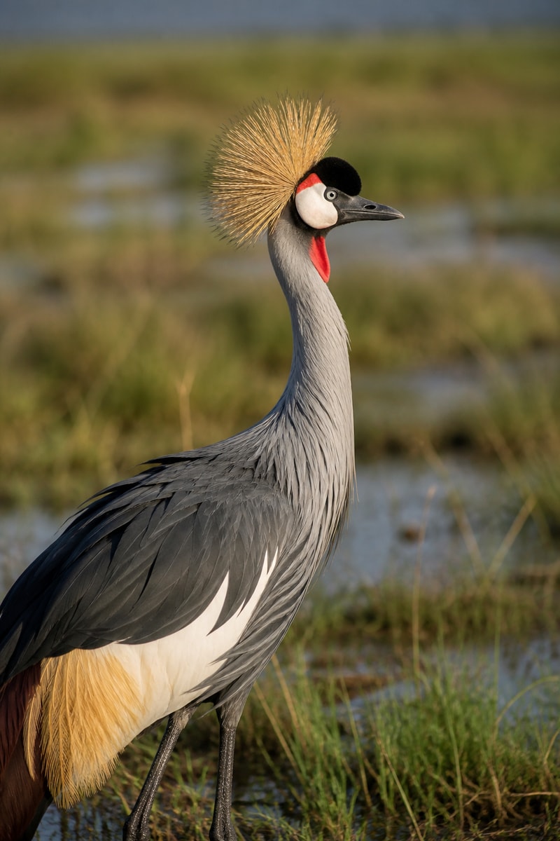 Grey Crowned Crane (Balearica regulorum)