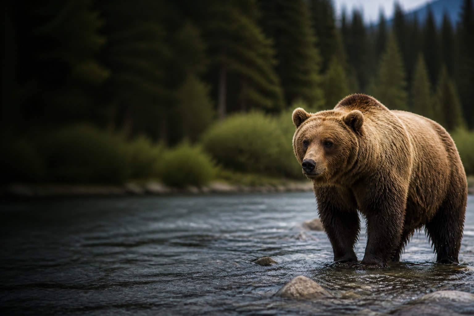 Grizzly Bear (Ursus arctos horribilis) in the wild — Catch'Um species field guide