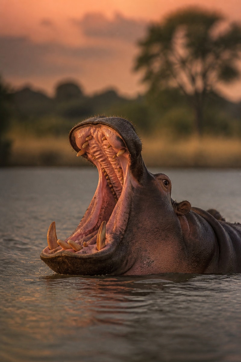 Hippopotamus (Hippopotamus amphibius)