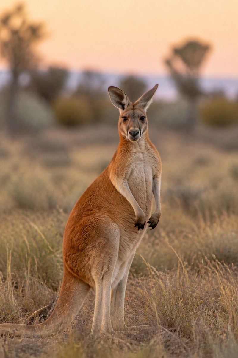 Kangaroo (Macropus rufus)