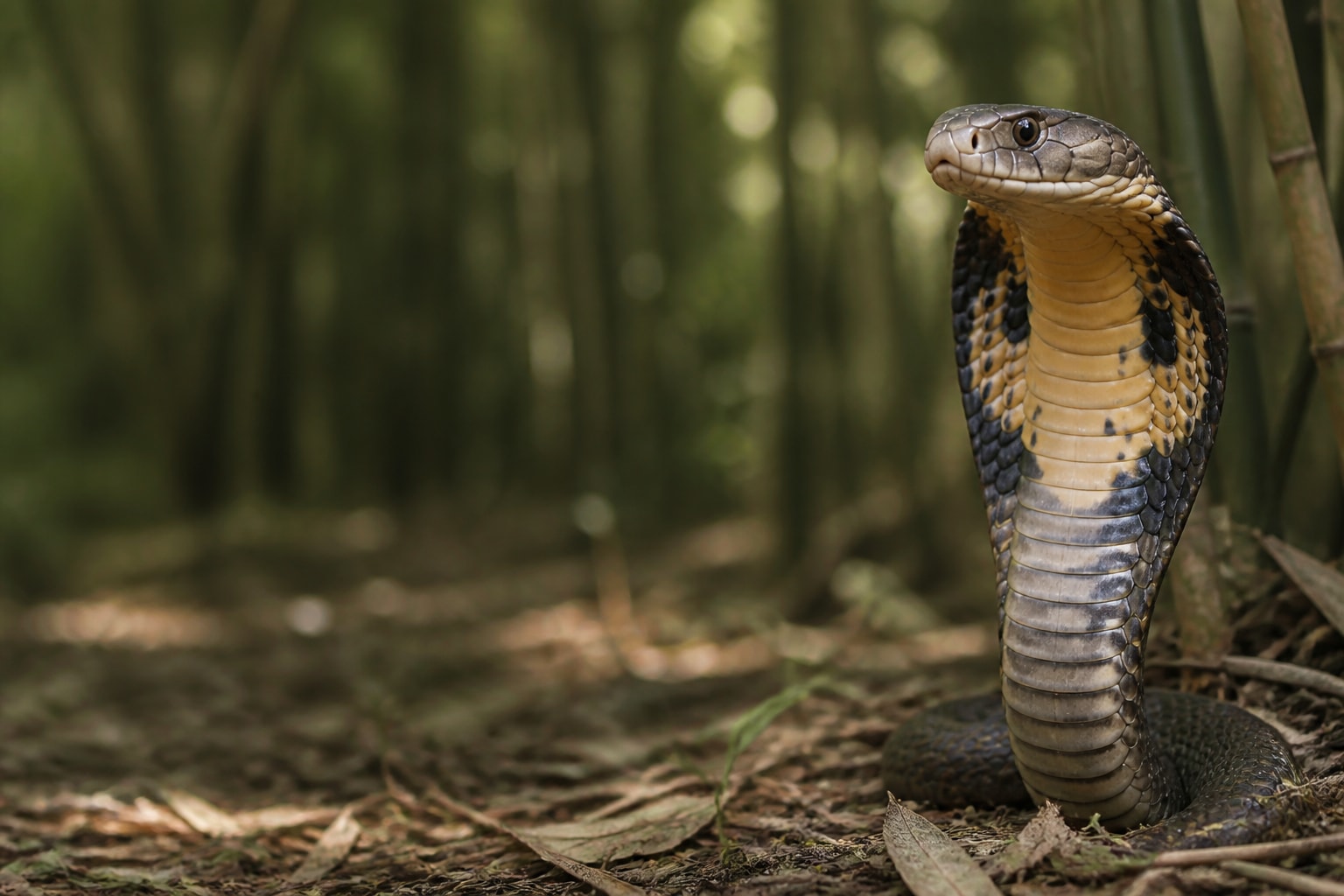 King Cobra (Ophiophagus hannah) in the wild — Catch'Um species field guide