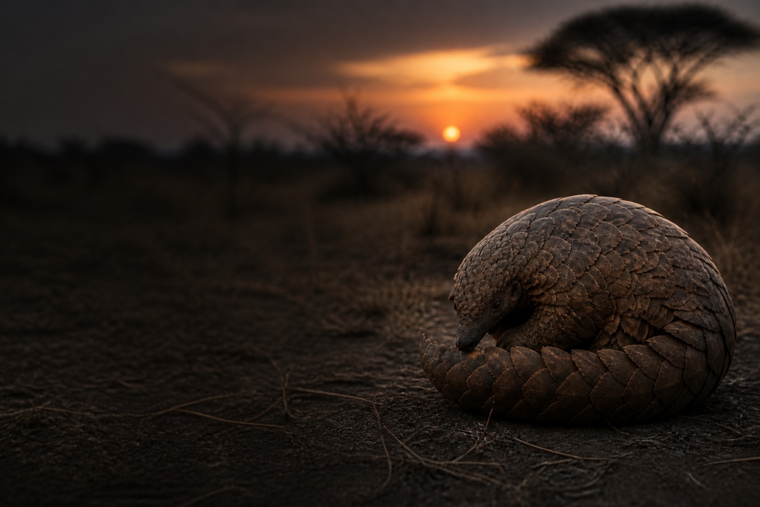 Pangolin (Manis temminckii) in the wild — Catch'Um species field guide
