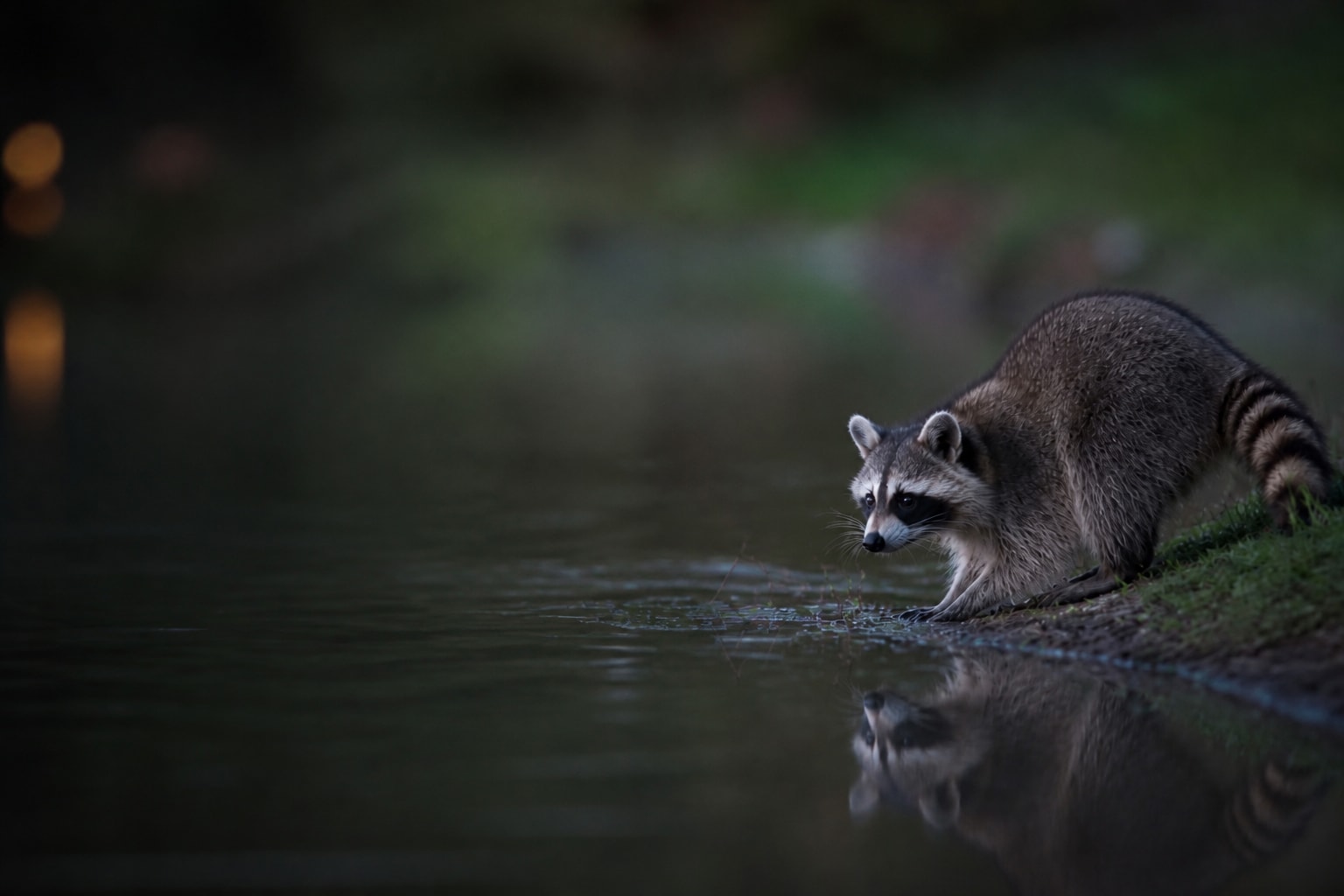 Raccoon (Procyon lotor) in the wild — Catch'Um species field guide