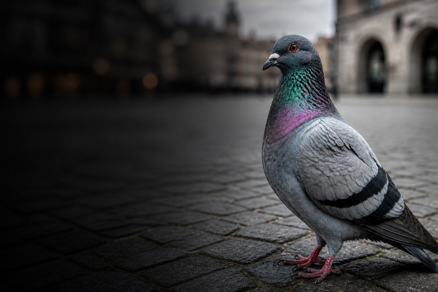 Rock Pigeon (Columba livia) in the wild — Catch'Um species field guide