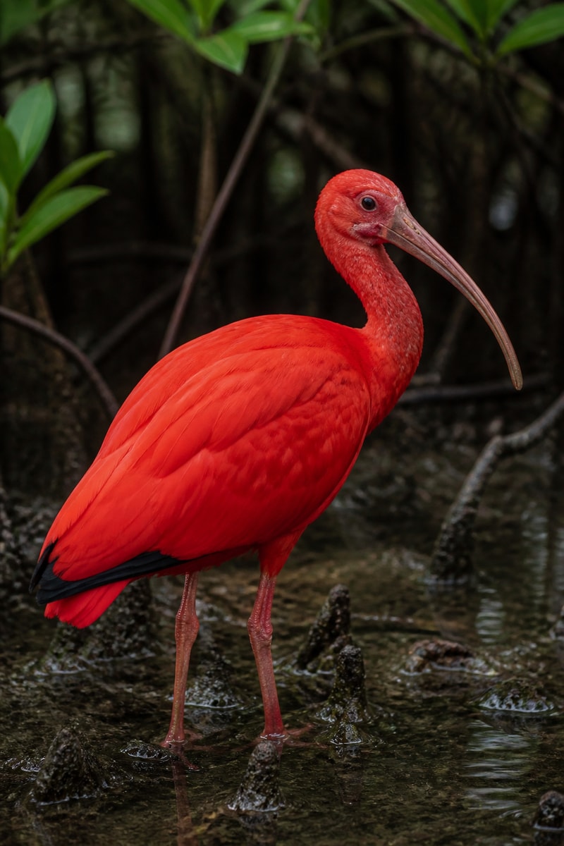 Scarlet Ibis (Eudocimus ruber) wildlife photograph
