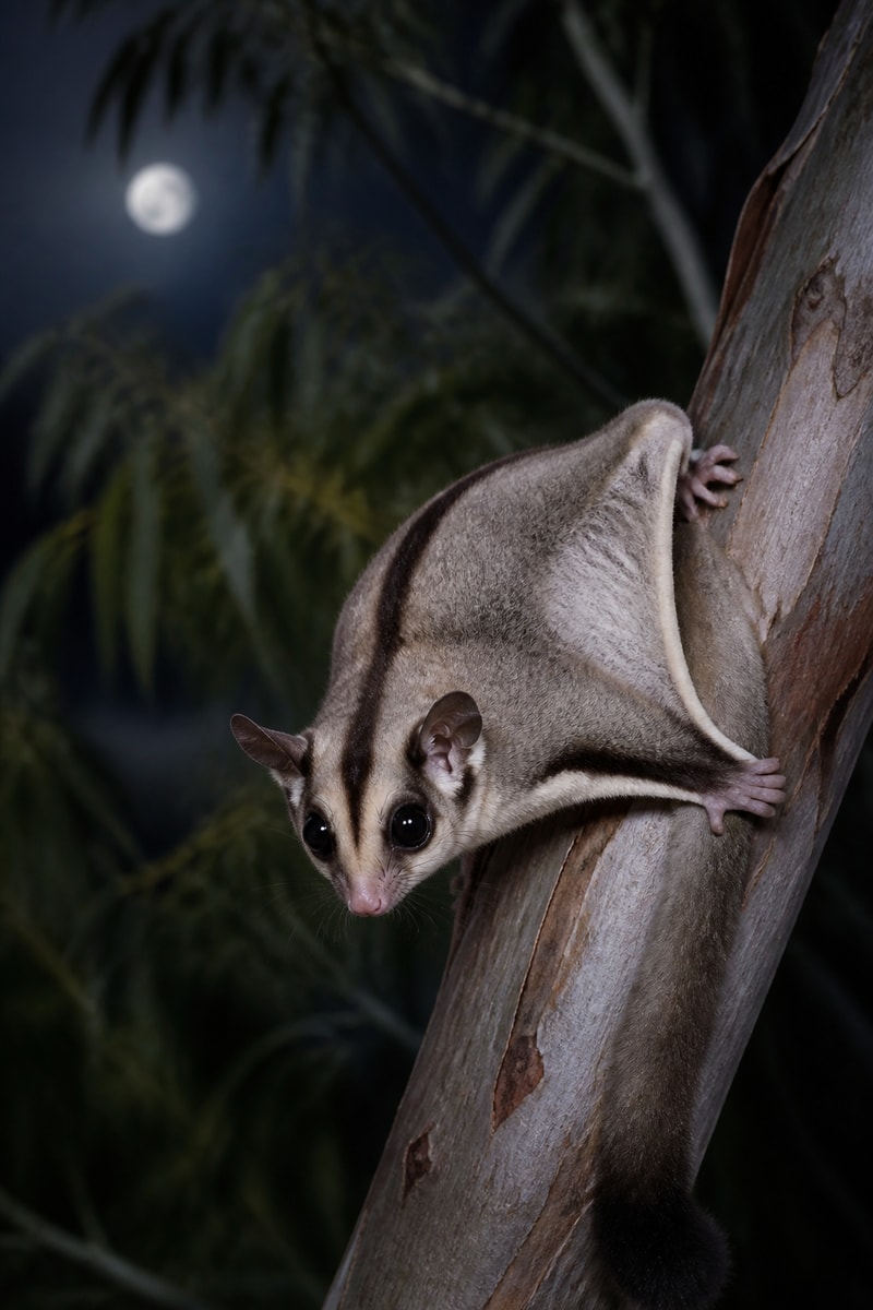 Sugar Glider (Petaurus breviceps) wildlife photograph