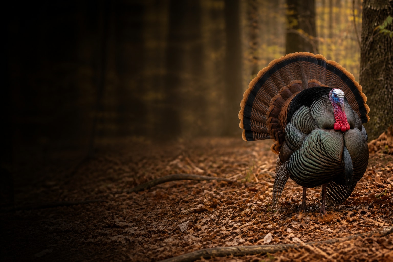 Wild Turkey (Meleagris gallopavo) in the wild — Catch'Um species field guide